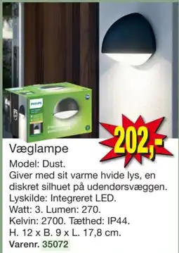 Harald Nyborg Philips Væglampe tilbud