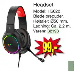 Harald Nyborg Headset H662d tilbud