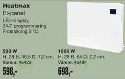 Harald Nyborg Heatmax El-panel tilbud