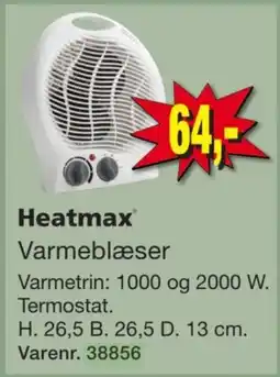 Harald Nyborg Heatmax varmeblæser tilbud