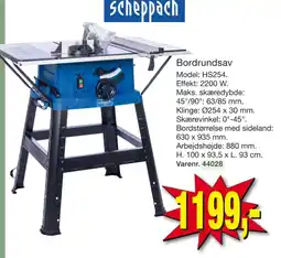 Harald Nyborg Scheppach Bordrundsav tilbud