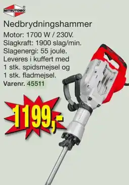Harald Nyborg Mitsutomo nedbrydningshammer tilbud