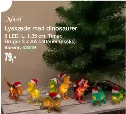 Harald Nyborg Nowel Lyskæde med dinosaurer tilbud