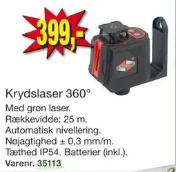 Harald Nyborg Mitsutomo krydslaser 360° tilbud