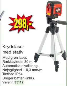 Harald Nyborg Krydslaser med stativ tilbud
