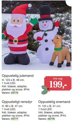 Harald Nyborg Oppustelig julemand tilbud