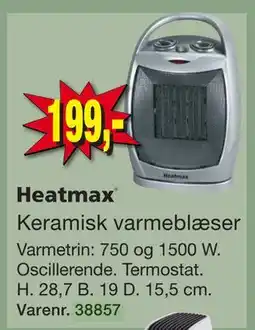 Harald Nyborg Heatmax Keramisk varmeblæser tilbud