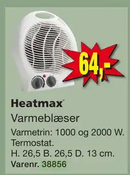 Harald Nyborg Heatmax Varmeblæser tilbud