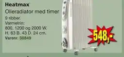 Harald Nyborg Heatmax Olieradiator med timer tilbud