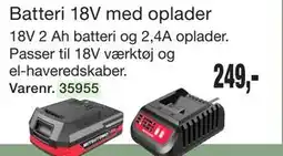 Harald Nyborg Batteri 18V med oplader tilbud