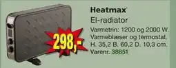 Harald Nyborg Heatmax El-radiator tilbud