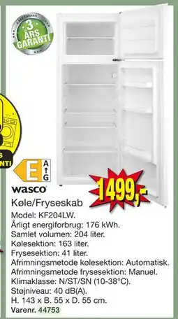 Harald Nyborg Køle/Fryseskab tilbud