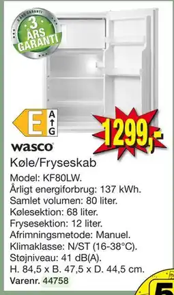 Harald Nyborg Køle/Fryseskab tilbud