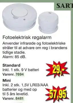 Harald Nyborg Fotoelektrisk røgalarm tilbud