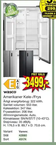 Harald Nyborg Amerikaner Køle-/Frys tilbud