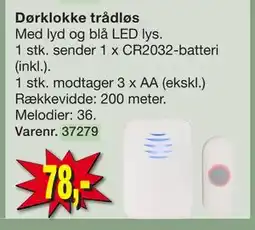Harald Nyborg Dørklokke trådløs tilbud