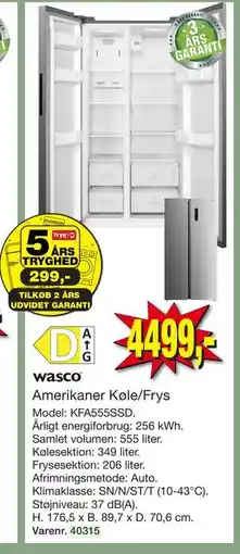 Harald Nyborg Amerikaner Køle/Frys tilbud