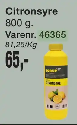 Harald Nyborg Citronsyre tilbud