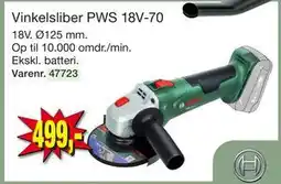 Harald Nyborg Vinkelsliber PWS 18V-70 tilbud
