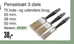 Harald Nyborg Penselsæt 3 dele tilbud