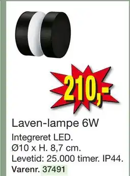 Harald Nyborg Laven-lampe 6W tilbud