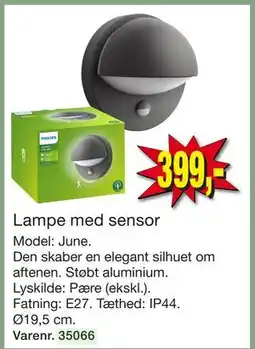 Harald Nyborg Lampe med sensor tilbud