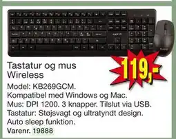 Harald Nyborg Tastatur og mus Wireless tilbud
