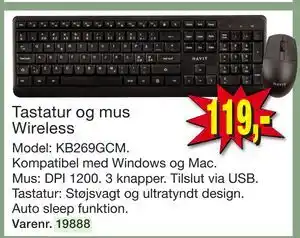 Harald Nyborg Tastatur og mus Wireless tilbud