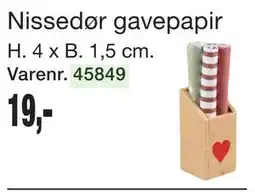Harald Nyborg Nissedør gavepapir tilbud