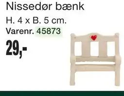 Harald Nyborg Nissedør bænk tilbud