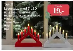 Harald Nyborg Lysestage med 7 LED tilbud