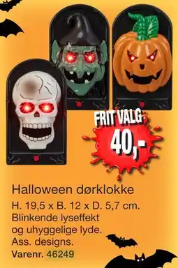 Harald Nyborg Halloween dørklokke tilbud