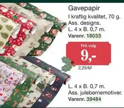 Harald Nyborg Gavepapir tilbud