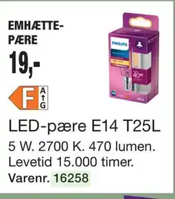 Harald Nyborg LED-pære E14 T25L tilbud