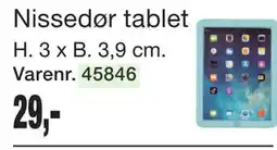 Harald Nyborg Nissedør tablet tilbud
