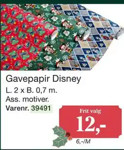 Harald Nyborg Gavepapir Disney tilbud