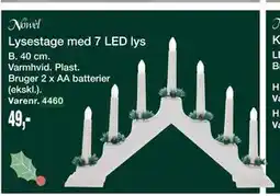 Harald Nyborg Lysestage med 7 LED lys tilbud