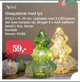 Harald Nyborg Glasjuletræ med lys tilbud