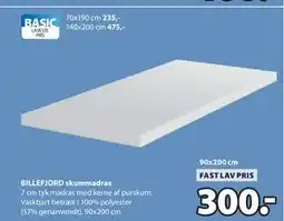 JYSK BILLEFJORD skummadras tilbud