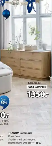 JYSK TRANUM kommode tilbud