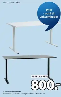 JYSK STAUNING skrivebord tilbud