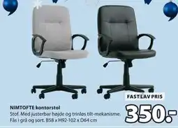 JYSK NIMTOFTE kontorstol tilbud