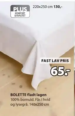 JYSK BOLETTE fladt lagen tilbud