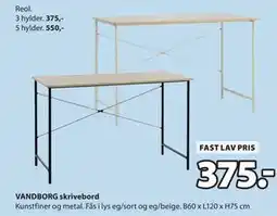 JYSK VANDBORG skrivebord tilbud