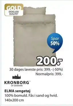 JYSK ELMA sengetøj tilbud