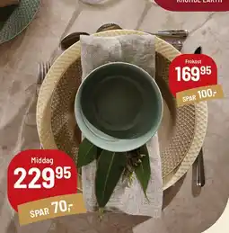 Kop & Kande Servering / Tallerkenstel (stylet bordopdækning) tilbud