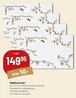 Kop & Kande Dækkeserviet (4 stk.) tilbud