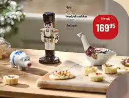 Kop & Kande Julefigurer (Gris, Nøddeknækker, Julegås) tilbud