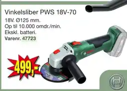 Harald Nyborg Vinkelsliber PWS 18V-70 tilbud