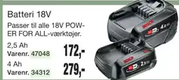 Harald Nyborg Batteri 18V tilbud